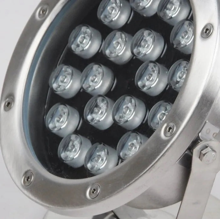 12v stainless steel 6W 9W 12W 18w RGB And Warm Fountain pool underwater light
