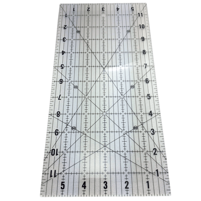 Non - Slip Quilting Ruler 6 x 12 inch - MadamSew