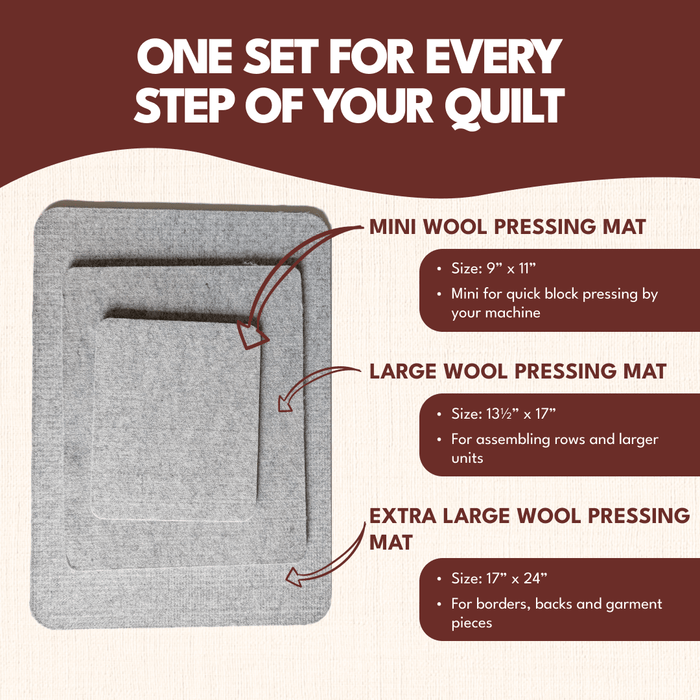 All In One Wool Pressing Mat Set - MadamSew