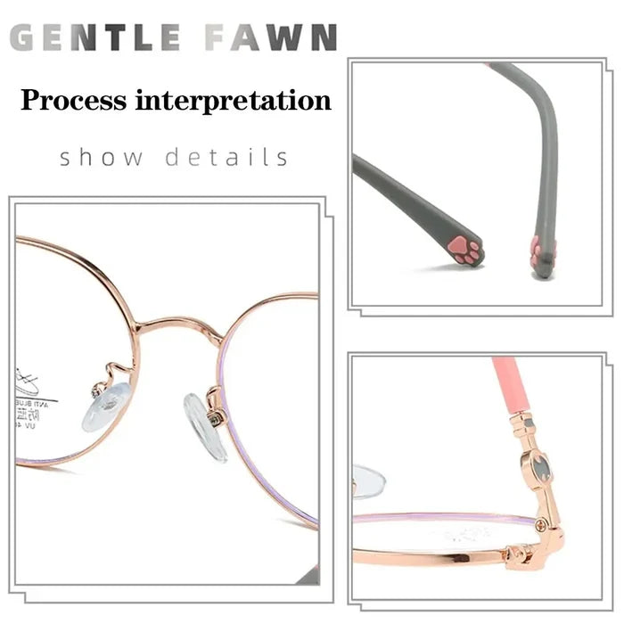 Anti Blue Light Glasses For Kids Classic Metal Frame Eyewear Back To School 2026 Eye Protection