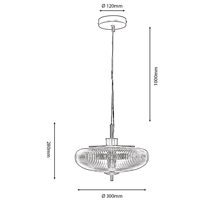 ASHWELL PENDANT CHROME