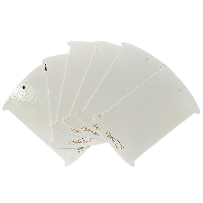Six white empty Bias Tape Bobbins by MadamSew