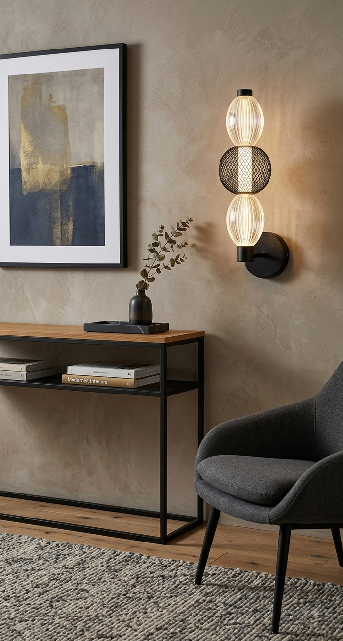 Black Mesh Globe