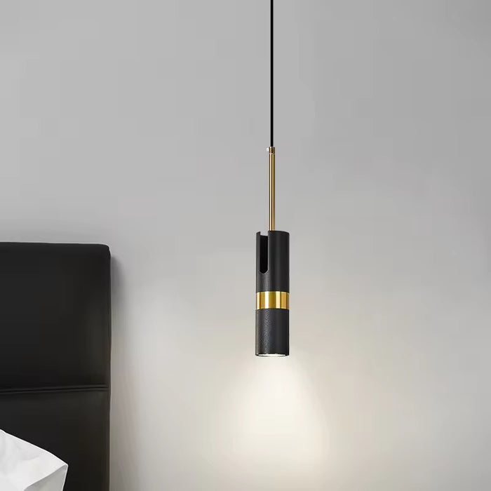 Black movable cylinder hanging