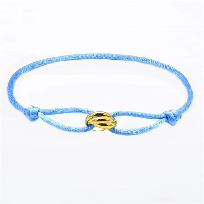 GOLD LIGHT BLUE / Adjustable size