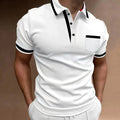 Atmungsaktives Herren Polo Shirt – klassische Passform, Baumwolle, für Büro und Freizeit 0
