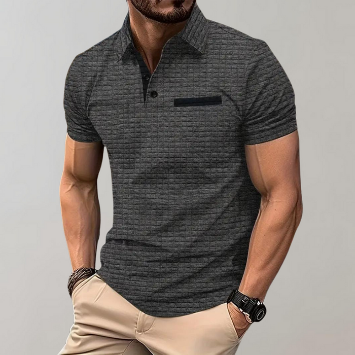 Atmungsaktives Herren Poloshirt – zeitloses Design, Polyester, für Freizeit und Büro 1