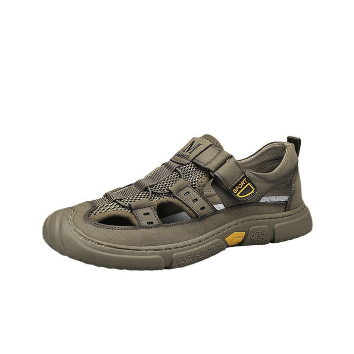 Breathable men's water shoes - casual, PU and mesh upper, EVA sole, for water activities