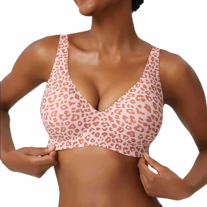 Breathable Women's Bra - Seamless, Full Cup, Wire-Free, Nylon-Elastane Blend, Daily Wear