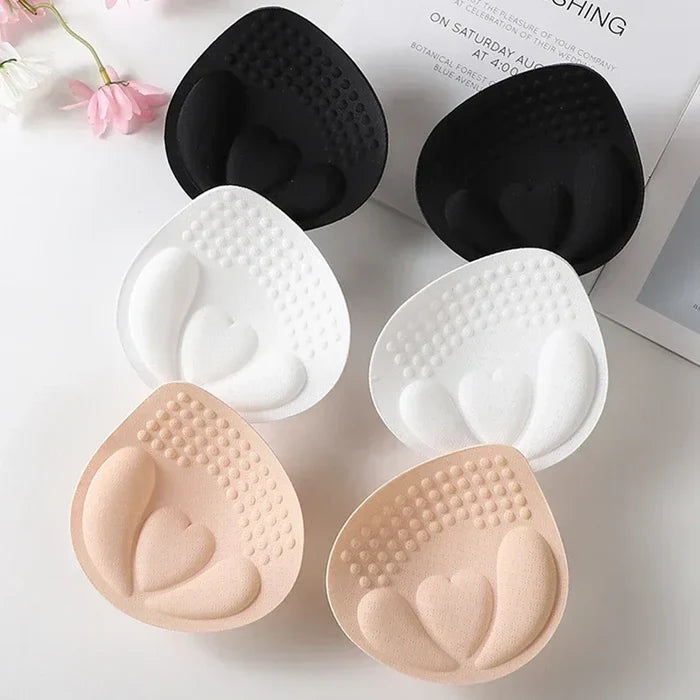 Breathable Women's Bra Pads - 3D Push-Up, Versatile Sponge Padding, For Swimsuits