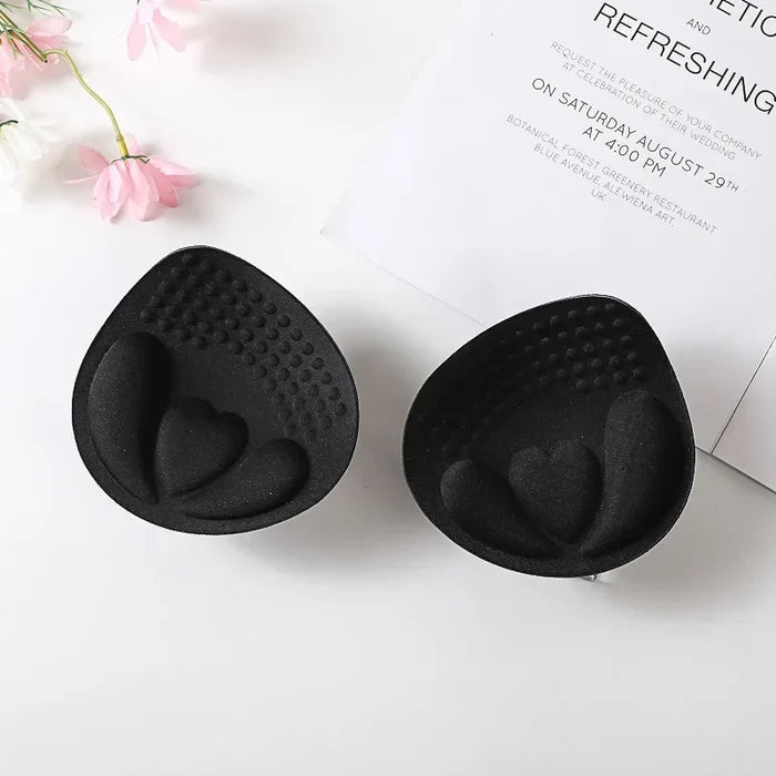 Breathable Women's Bra Pads - 3D Push-Up, Versatile Sponge Padding, For Swimsuits