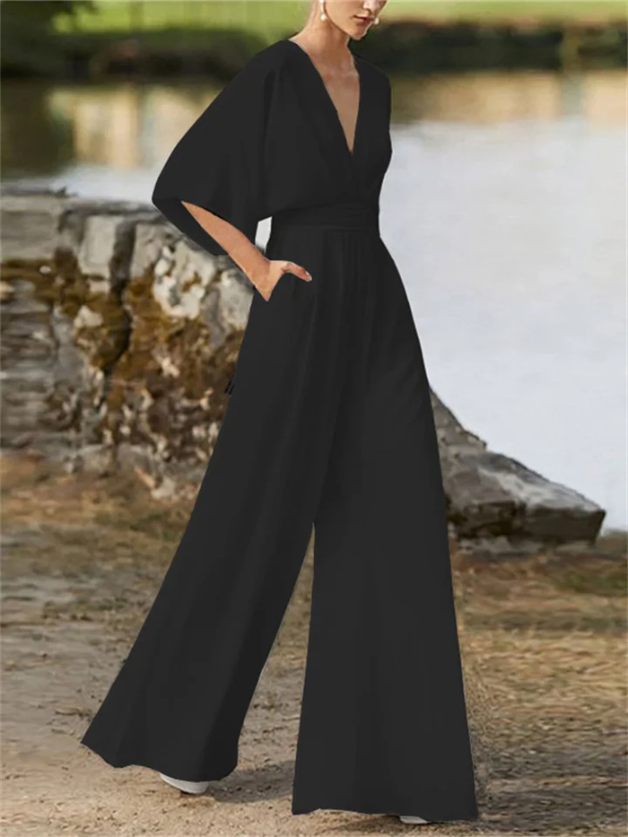 Breathable women’s jumpsuit – timeless design, premium fabric, for special occasions 1