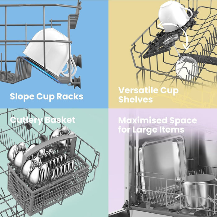 Built-In Dishwasher 12 Place Settings 8 Programs 47dB White — view 6