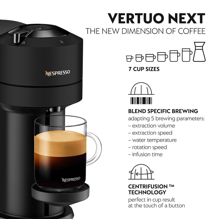 Capsule Coffee Machine 5 Cup Sizes Centrifugal Extraction Matte Black — view 4