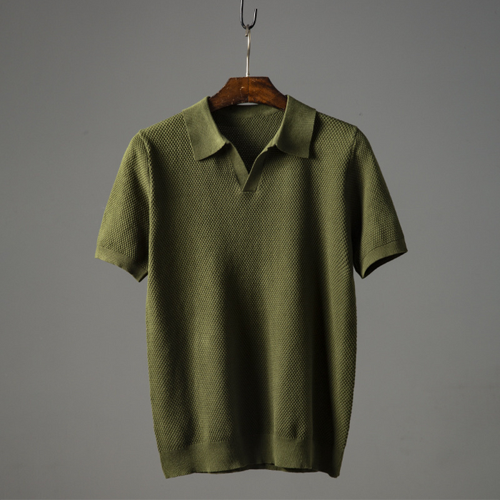 Casual Men's Polo Shirt in Soft Cotton, Short Sleeve, Perfect Fit for Versatile Everyday Style-1