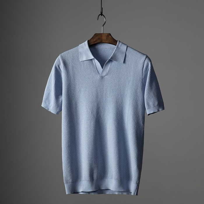 Casual Men's Polo Shirt in Soft Cotton, Short Sleeve, Perfect Fit for Versatile Everyday Style-4