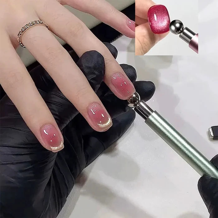 Cat Eye Nail Magnet Double Headed Magnetic Pen Tool For Precise Nail Art Design TikTok Viral Fall 2026