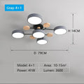 Grey 5 lights / 220 V / Three color dimming