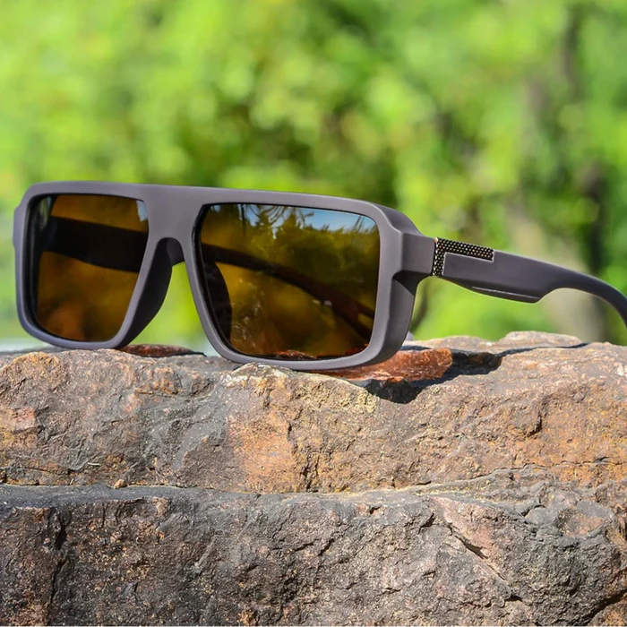 Classic Square Polarized Sunglasses for Men Women Fashion Sports Shades