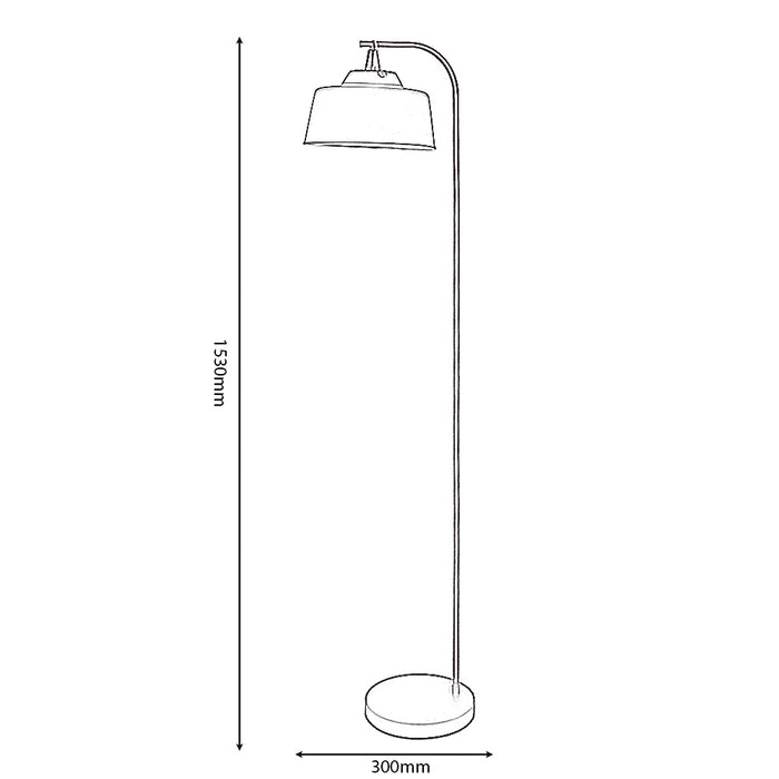 Clermont 1 Light Floorstand