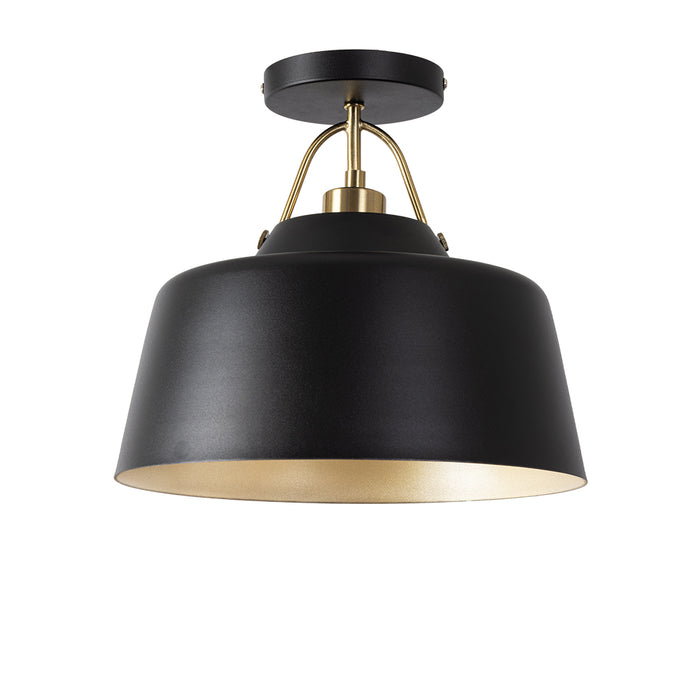 CLERMONT SEMI FLUSH BLACK