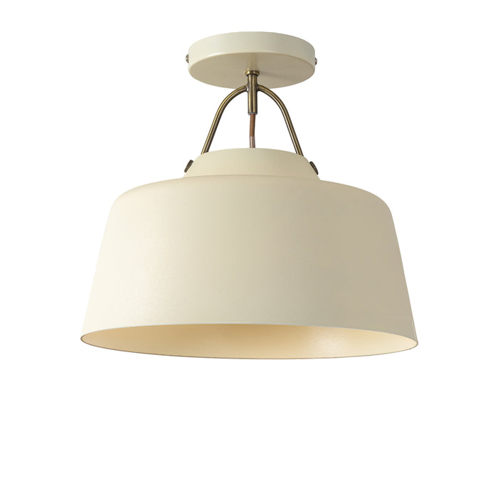CLERMONT SEMI FLUSH IVORY