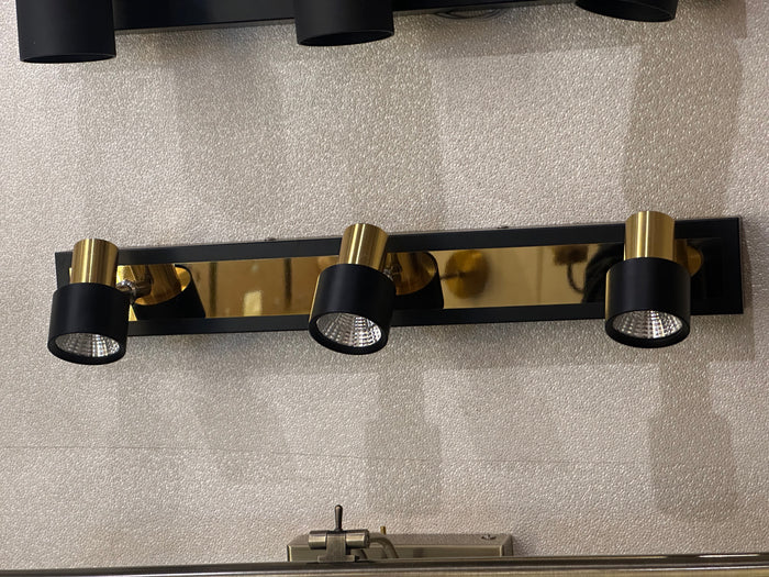 Cob Black Golden Vanity Light