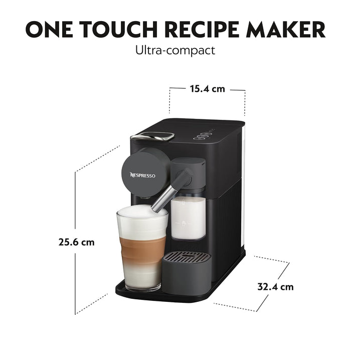 Coffee Maker 19 Bar Capsule Espresso Machine Automatic Milk Frother Black — view 3