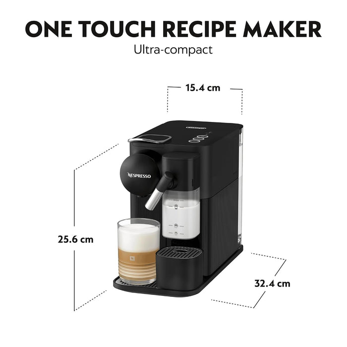 Coffee Maker 19 Bar Capsule Espresso Machine Automatic Milk Frother Black — view 5