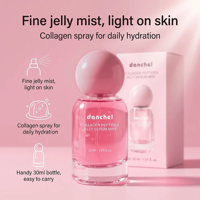 Collagen Peptides 2-in-1 Jelly Serum & Face Mist – Deep Hydration Moisturizing Skin Care Spray 2026