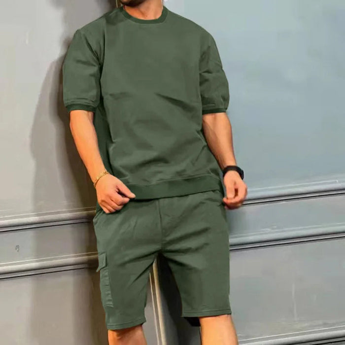 Bequeme Herren Freizeit-Set – lässige Shorts, weiche Baumwolle, für entspannte Tage 3