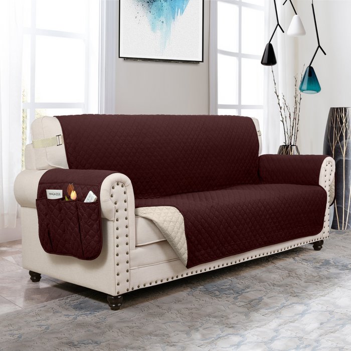 Brown / Beige / Sofa (70 IN X 40 IN X 14 IN)