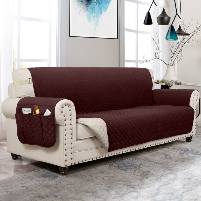 Brown / Beige / XL Sofa (78 IN X 46 IN X 18 IN)