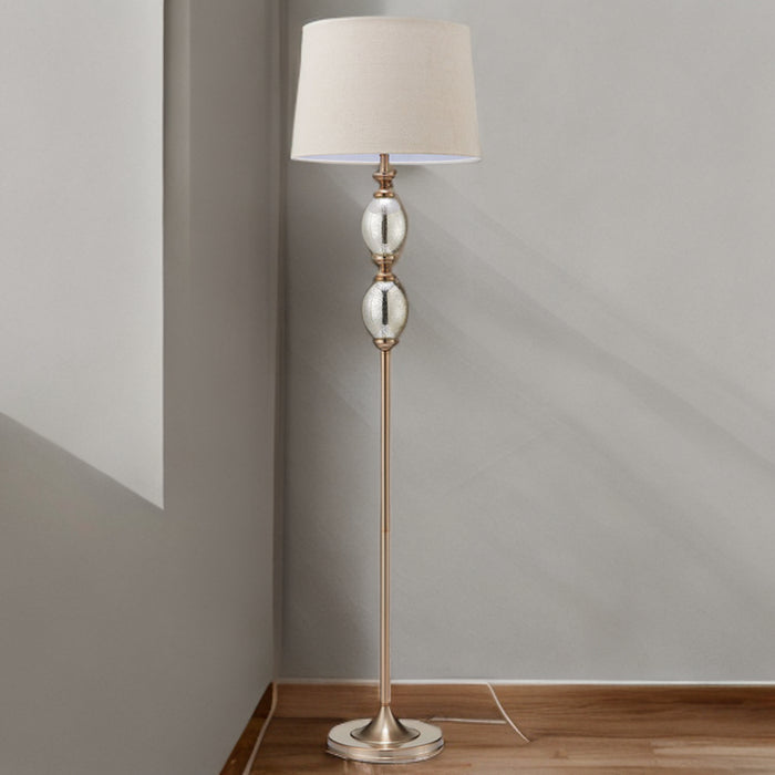 Crushed Mercury Glass Floor Lamp