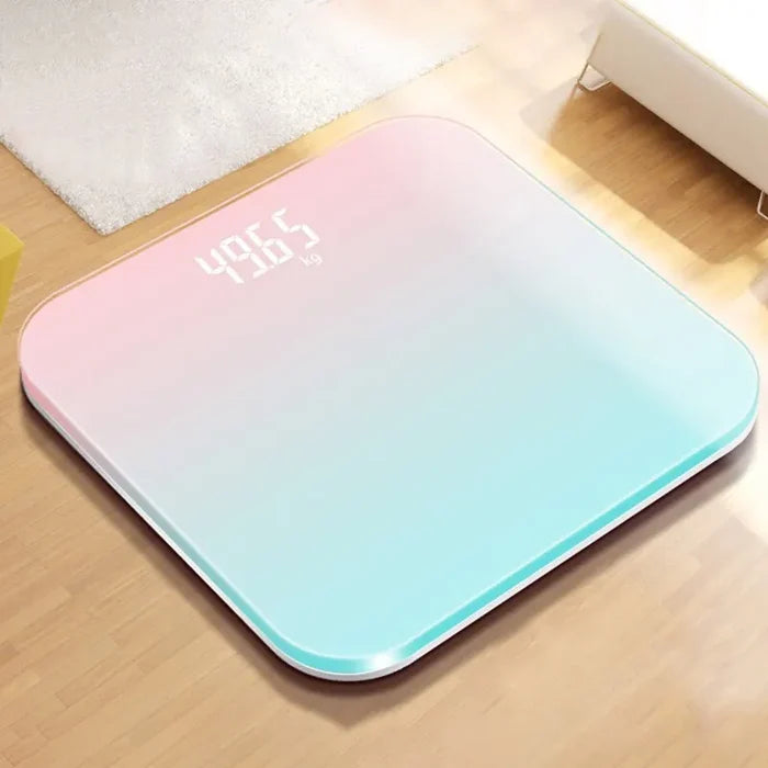 Digital Body Scale Gradient Glass 26 x 26 cm Bathroom Weight Scale Fall 2025 Accurate LED Display