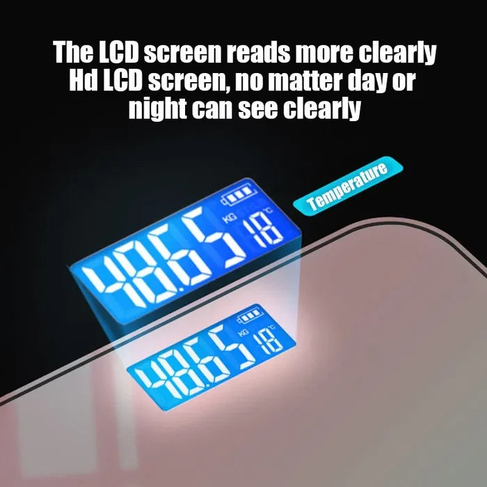 Digital Body Scale Gradient Glass 26 x 26 cm Bathroom Weight Scale Fall 2025 Accurate LED Display