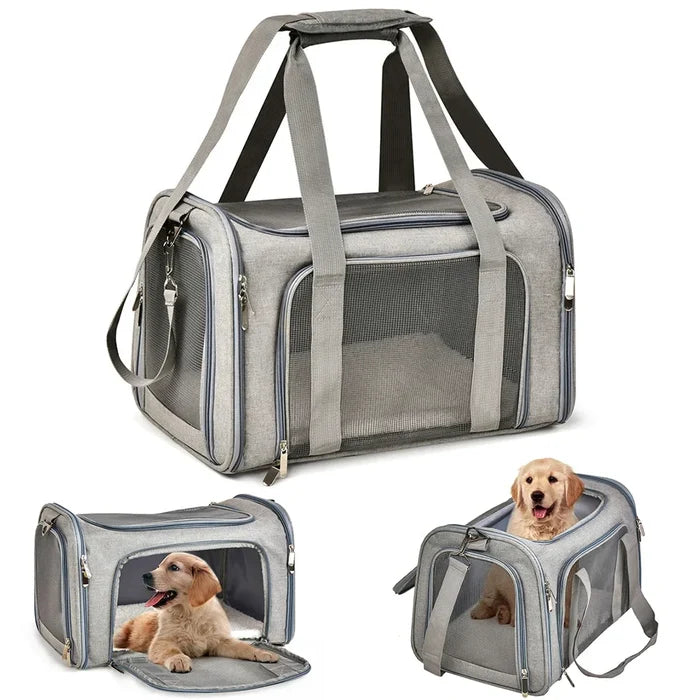 Dog Carrier Soft Side Backpack Pet Carrier Airline Approved Travel 2025 Breathable Hands Free Comfort
