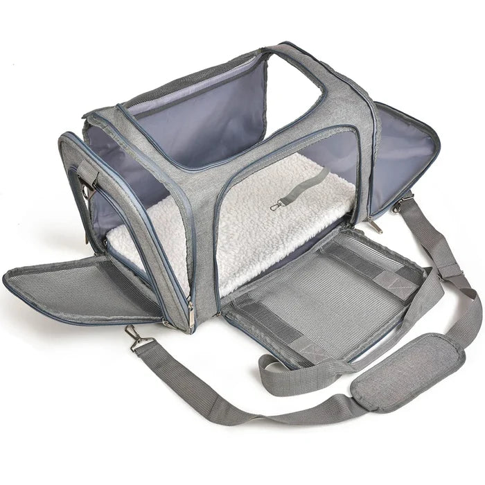Dog Carrier Soft Side Backpack Pet Carrier Airline Approved Travel 2025 Breathable Hands Free Comfort