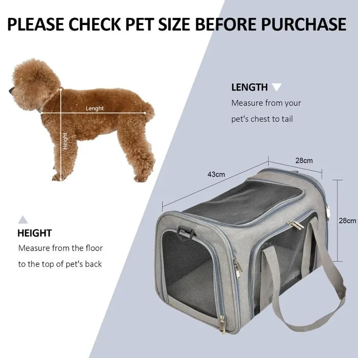 Dog Carrier Soft Side Backpack Pet Carrier Airline Approved Travel 2025 Breathable Hands Free Comfort