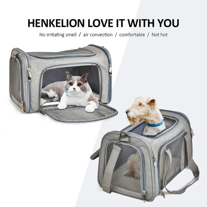 Dog Carrier Soft Side Backpack Pet Carrier Airline Approved Travel 2025 Breathable Hands Free Comfort