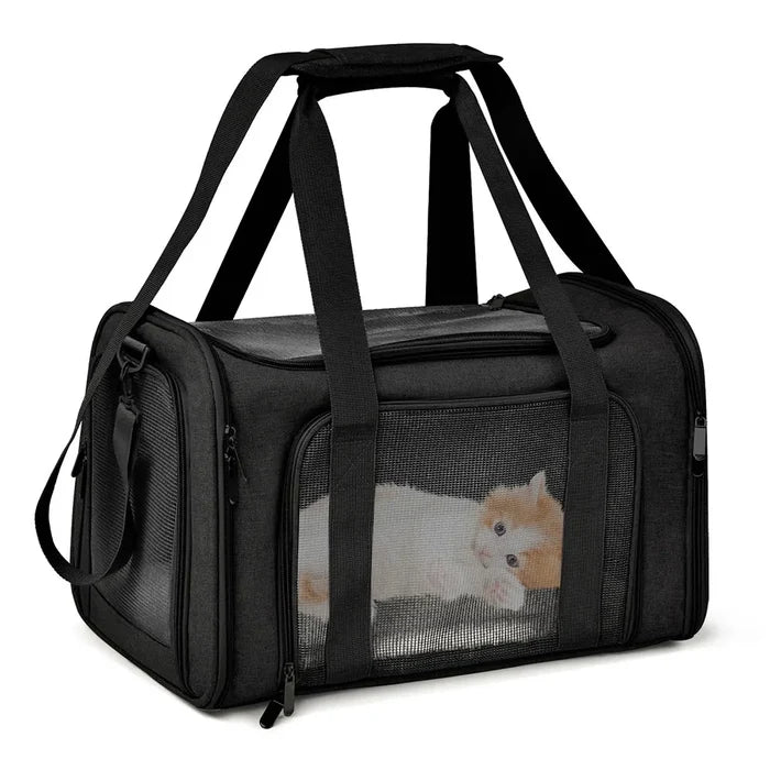Dog Carrier Soft Side Backpack Pet Carrier Airline Approved Travel 2025 Breathable Hands Free Comfort