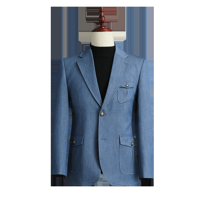 Durable Versatile Men's Blazer - Regular Fit, Polyester, Everyday Office and Casual Wear