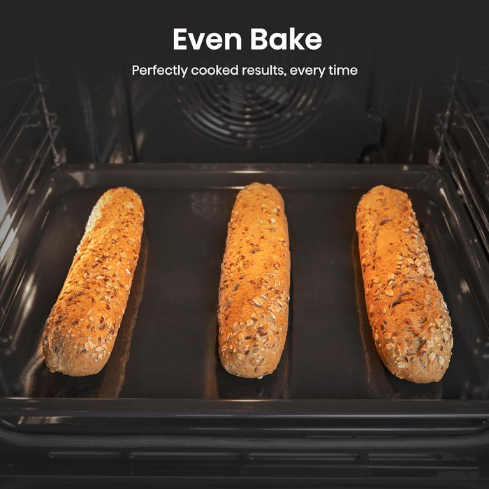 Electric Cooker 69L/43L Double Oven Air Fry Mode Ceramic Hob Black — view 8