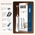 Electric Milk Frother Handheld 3 Speed USB Rechargeable with Whisk and Chopper, Back to School 2026 Gift