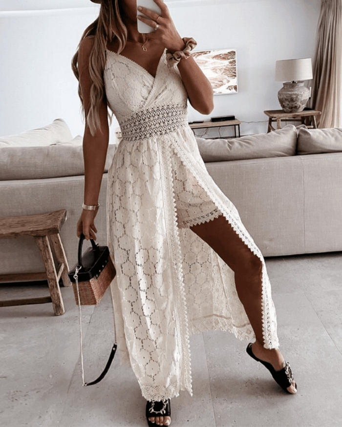 Elegant Boho Womens Dress in Soft Cotton, Knee-Length Summer Dress for Casual Outings and Events-3