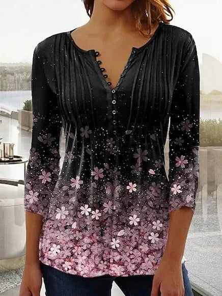 Elegant Women's Top in Breathable Cotton Blend, Flattering Fit Blouse for Work and Leisure-5