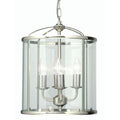 Fern Ceiling Lantern Antique Chrome 4 Light
