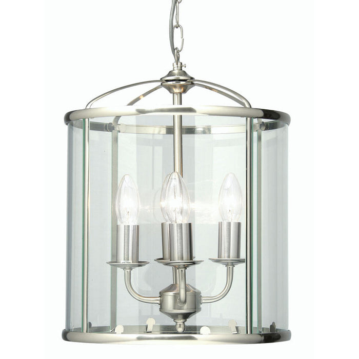 Fern Ceiling Lantern Antique Chrome 4 Light