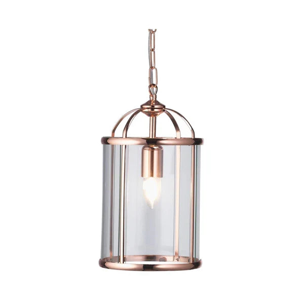 Fern Ceiling Lantern Copper 1 Light