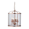 Fern Ceiling Lantern Copper 4 Light